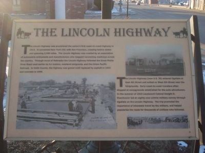 The Lincoln Highway Marker image. Click for full size.