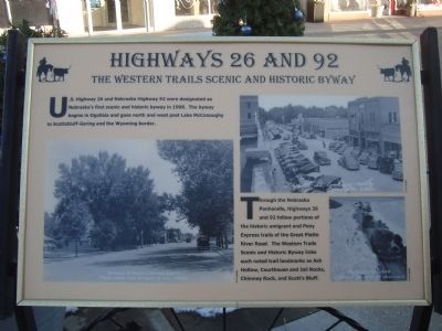 Highways 26 and 92 Marker image. Click for full size.
