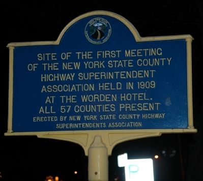 New York State County Highway Superintendents Association Marker image. Click for full size.