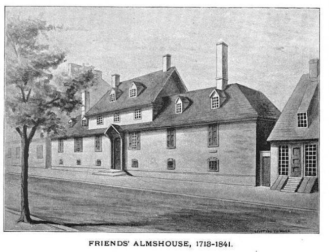 Friends’ Almshouse, 1713–1841 image. Click for full size.