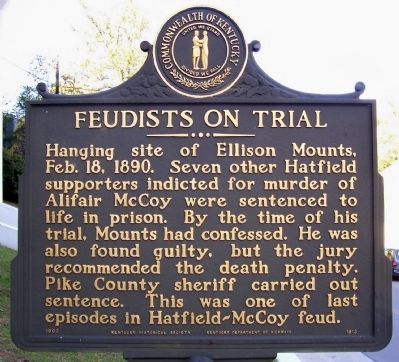 Feudists on Trial Marker image. Click for full size.