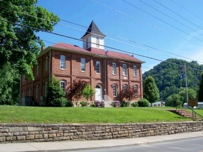 Pikeville Collegiate Institute Marker and Building image. Click for full size.