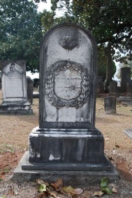 Louisa A. Bowie Tombstone image. Click for full size.