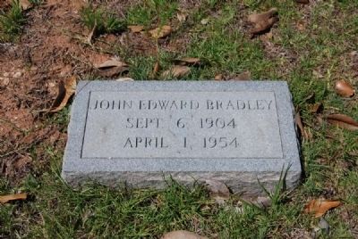John Edward Bradley Tombstone image. Click for full size.
