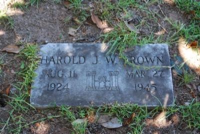 Harold J.W. Brown Tombstone image. Click for full size.