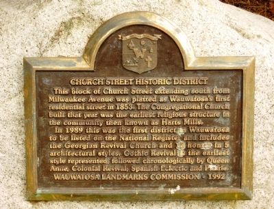 Church Street Historic District Marker image. Click for full size.