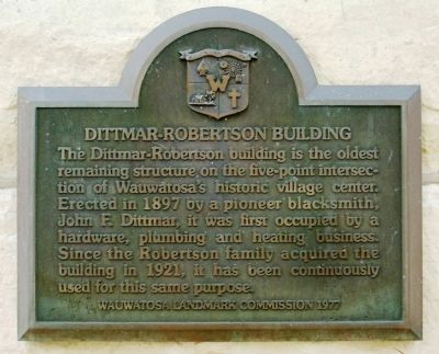 Dittmar-Robertson Building Marker image. Click for full size.