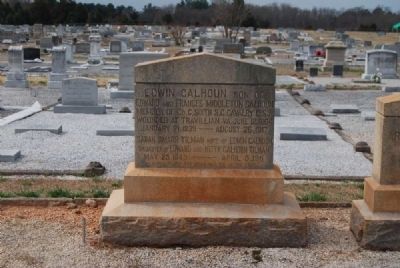 Edwin Calhoun & Sarah Smarr Tillman Tombstone image. Click for full size.