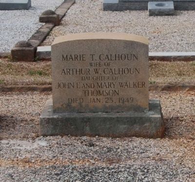 Marie T. Calhoun Tombstone image. Click for full size.
