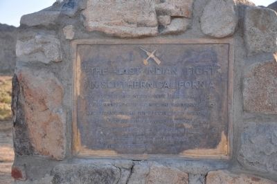The Last Indian Fight in Southern California Marker image. Click for full size.