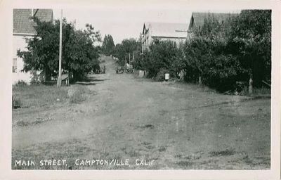 Early Postcard Image of Main Street, Camptonville image. Click for full size.