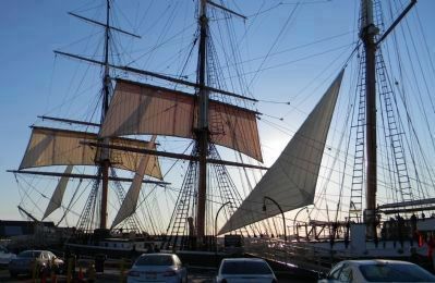 The “Star of India”, the three-masted bark, originally known as “Euterpe” image. Click for full size.