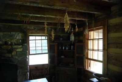 John Robert Patrick Cabin<br>Interior - Rafters image. Click for full size.