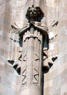 Guardian Spirit "Patriotism" on the Liberty Memorial image. Click for full size.