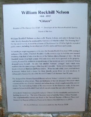 William Rockhill Nelson Marker image. Click for full size.