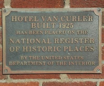Hotel Van Curler Marker image. Click for full size.