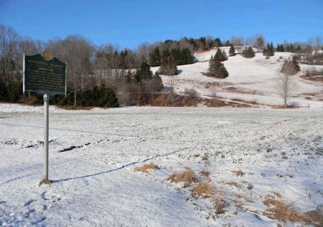 Wide-View of the Site of First Ski Tow in the United States Marker image. Click for full size.