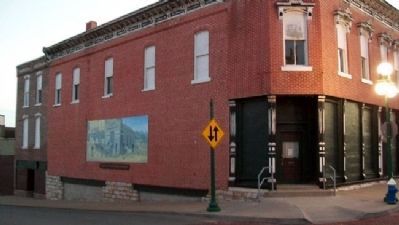 Jennison's Jayhawks raid Harrisonville Square Mural. Click for full size. Jennison's Jayhawks raid Harrisonville Square Mural image. Click for full size.