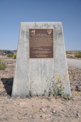 Amboy Crater Marker. Click for full size. Amboy Crater Marker image. Click for full size.