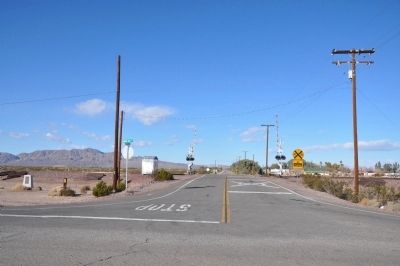 Forks of the Road Marker - at left image. Click for full size.