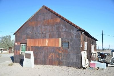 Daggett Garage and Marker. Click for full size. Daggett Garage and Marker image. Click for full size.