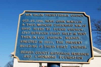 New Salem Presbyterian Church Marker image. Click for full size.