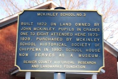 McKinley School Marker image. Click for full size.
