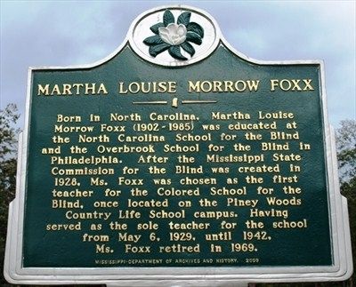 Martha Louise Morrow Foxx Marker image. Click for full size.