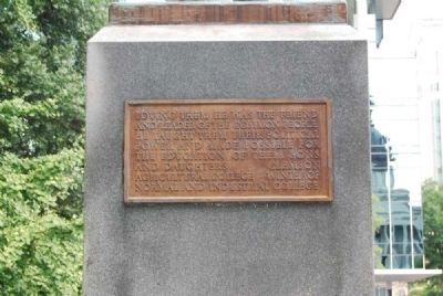 Benjamin Ryan Tillman Monument<br>South Plaque image. Click for full size.