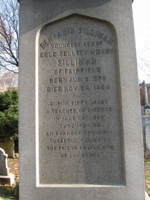 Benjamin Silliman Marker image. Click for full size.
