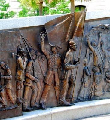African-American History Monument<br>South Panel image. Click for full size.