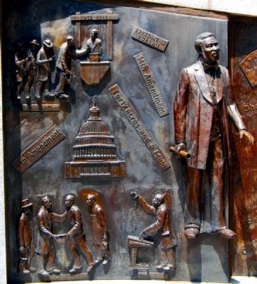 African-American History Monument<br>North Panel image. Click for full size.