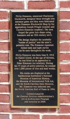 Philip Simmons Marker image. Click for full size.