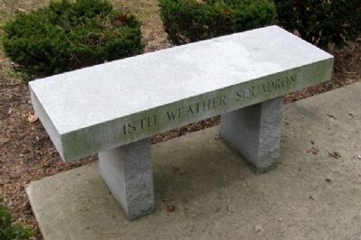 Bench at 458th Bomb Group (H) Memorial image. Click for full size.