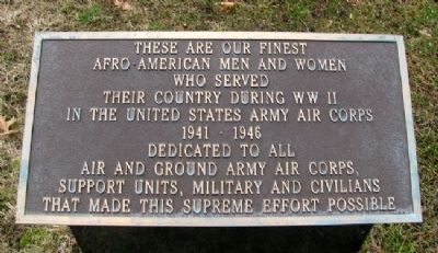 Tuskegee Airmen Marker image. Click for full size.