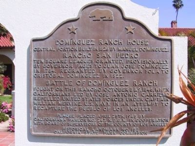 Domínguez Ranch House Marker image. Click for full size.