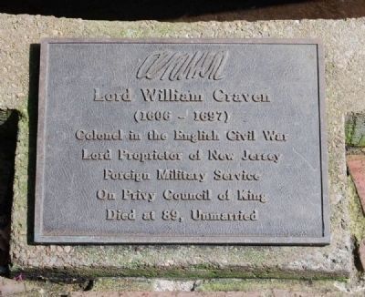 Lord William Craven Marker image. Click for full size.