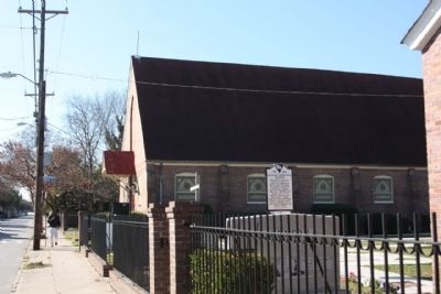 Calvary Episcopal Church and Marker along Line Street image. Click for full size.