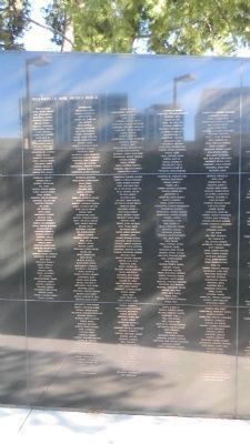 Wall of Honor. Click for full size. Wall of Honor image. Click for full size.