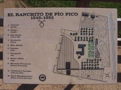 El Ranchito de Pío Pico 1848-1892 image. Click for full size.