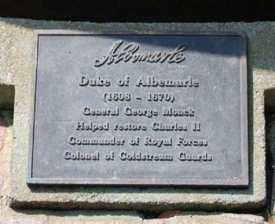 Duke of Albemarle Marker image. Click for full size.
