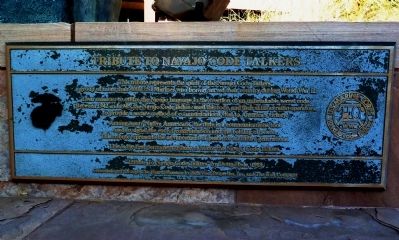 Tribute to Navajo Code Talkers Marker image. Click for full size.