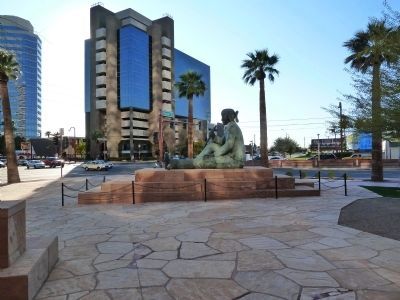 Tribute to Navajo Code Talkers Sculpture image. Click for full size.