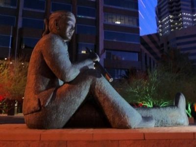 Tribute to Navajo Code Talkers Sculpture image. Click for full size.