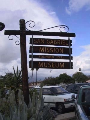 San Gabriel Mission Museum image. Click for full size.