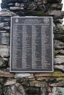 Blue Key National Honor Fraternity Gateway<br>South Marker<br>List of Doners image. Click for full size.