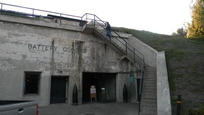 Battery Osgood, entrance to Fort MacArthur Museum image. Click for full size.