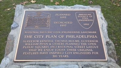 The City Plan of Philadelphia Marker image. Click for full size.