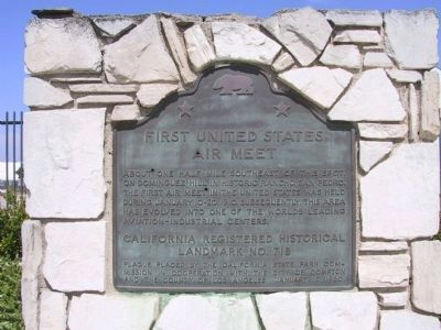 First United States Air Meet Marker image. Click for full size.