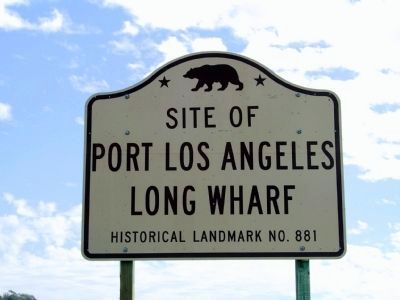 Site of Port Los Angeles Long Wharf image. Click for full size.